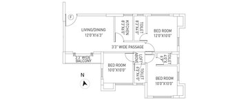  3 BHK Apartment at PS Equinox, Topsia – for Sale