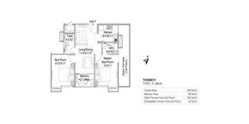  2 BHK Apartment at PS The 102, Joka – for Sale