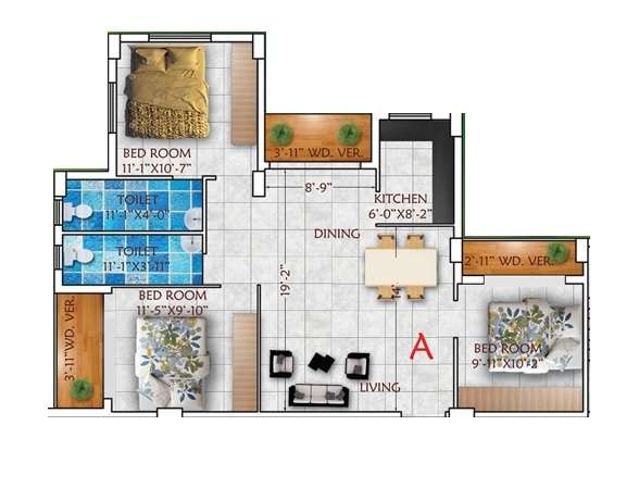 rajwada emeralds apartment 3bhk 1392sqft61