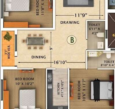 rajwada nirvana apartment 2bhk 1000sqft