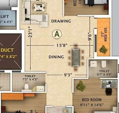 rajwada nirvana apartment 3bhk 1280sqft