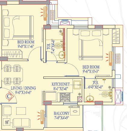 Realmark Kabyo Neer Floor Plans - Rajpur Sonarpur, Kolkata