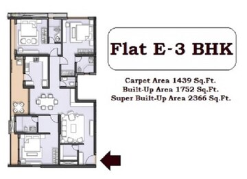  3 BHK Apartment at Ruchi One Victoria, New Town – for Sale