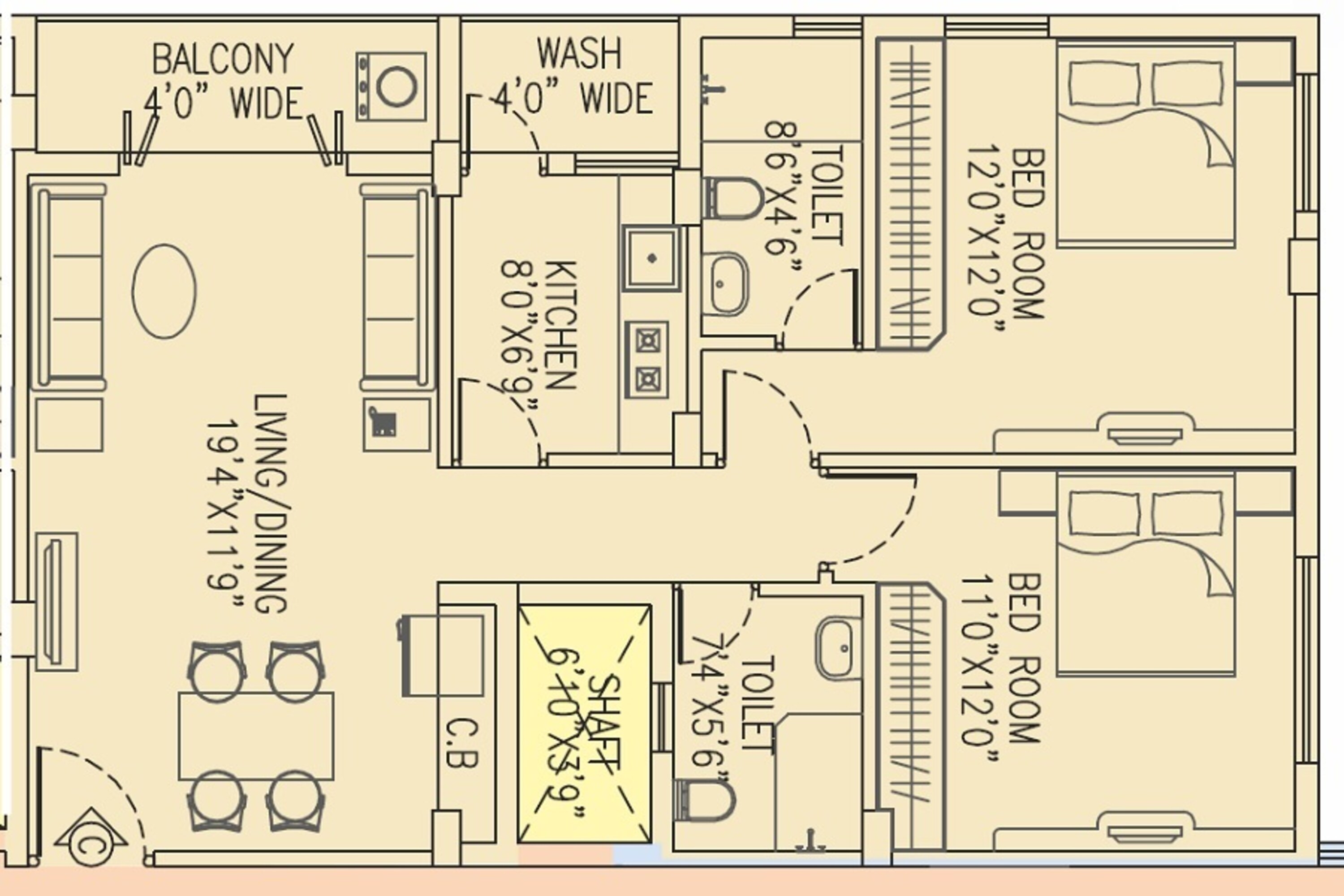 salarpuria pearl apartment 2 bhk 1121sqft 20240129000121
