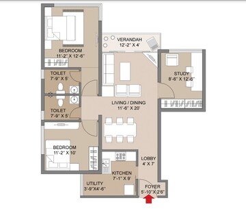  2 BHK Apartment at Salarpuria Silveroak Estate, Rajarhat – for Sale