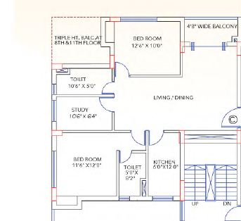 2 BHK 1270 Sq. Ft. Apartment in Shankh Mani