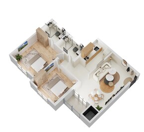 2 BHK 570 Sq. Ft. Apartment in Shapoorji Pallonji Joyville Kolkata