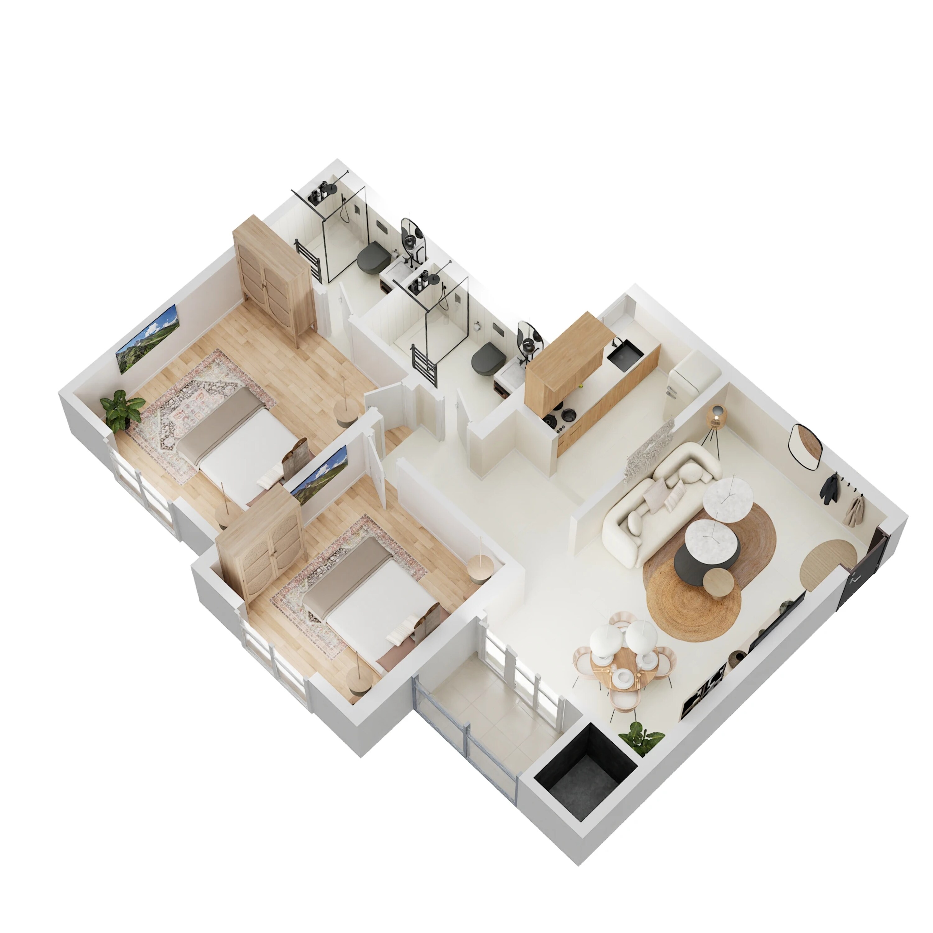 shapoorji pallonji joyville kolkata apartment 2 bhk 502sqft 20211510171528 3d 458