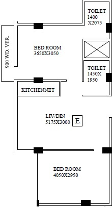 shrestha garden phase iii apartment 2bhk 797sqft 1
