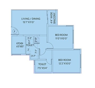  2 BHK Apartment at Siddha Suburbia, Narendrapur – for Sale