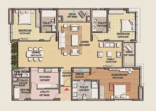 space aqua beaumont apartment 3bhk 3225sqft41