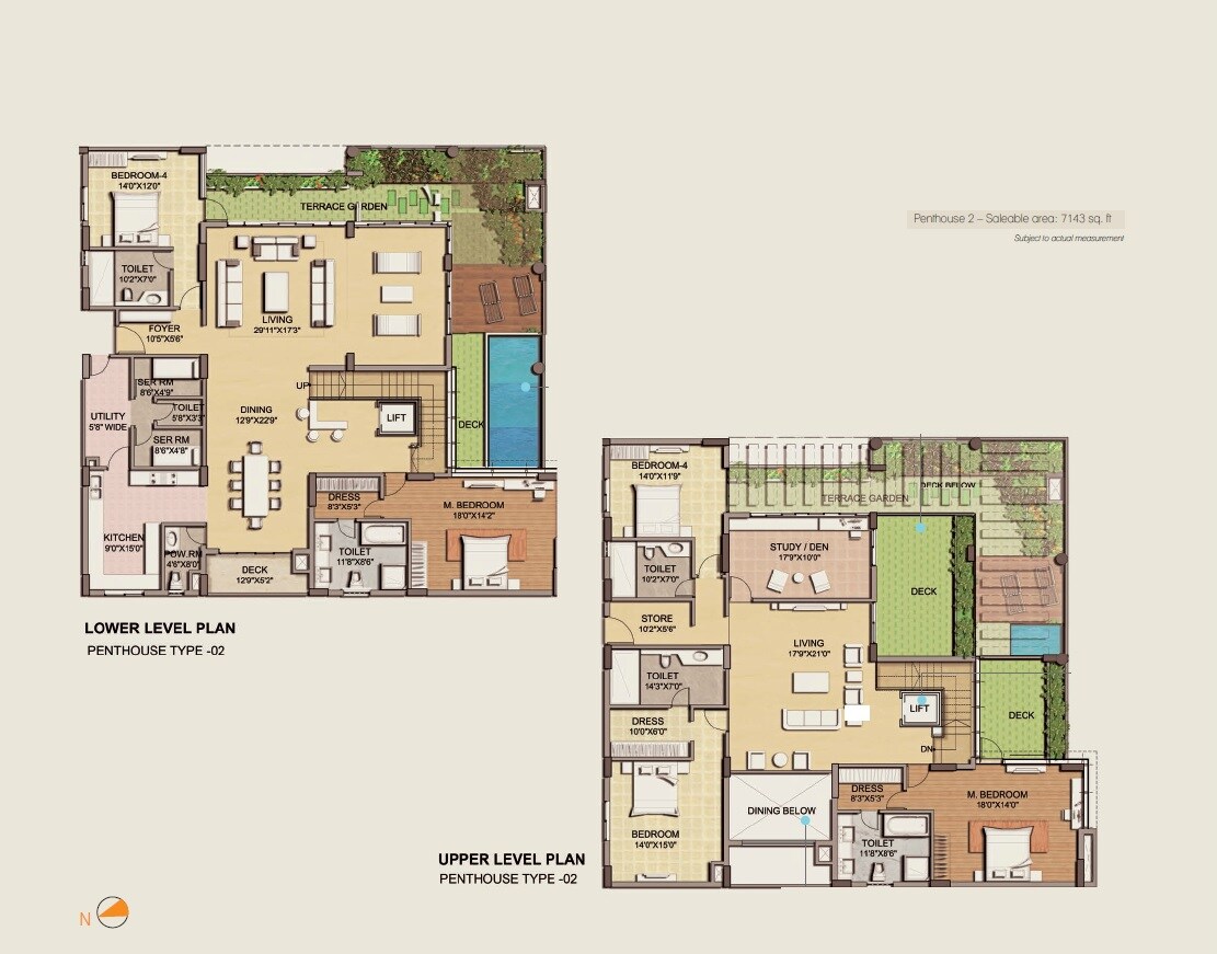 5 BHK 7143 Sq. Ft. Penthouse
