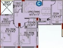 2 BHK 1173 Sq. Ft. Apartment