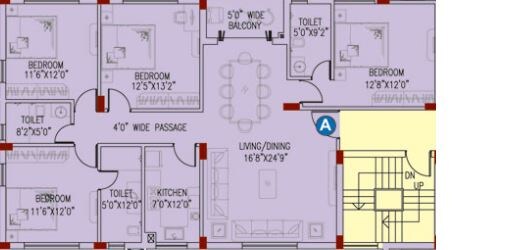 4 BHK 2006 Sq. Ft. Apartment