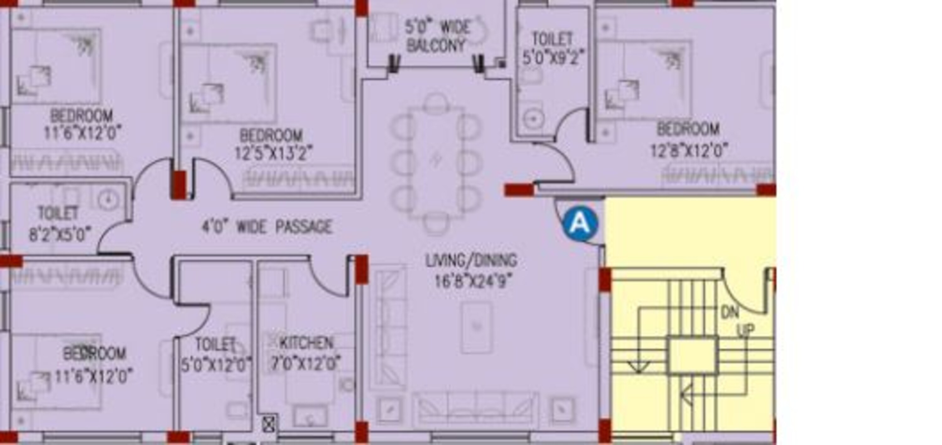 space club town gateway apartment 4bhk 2006sqft