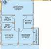 Space Club Town Riverdale 3 BHK Layout