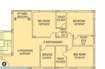 Space Club Town Riverdale 3 BHK Layout