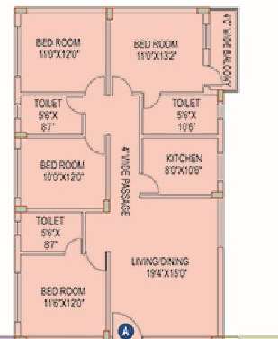space clubtown riverdale apartment 4bhk 1835sqft