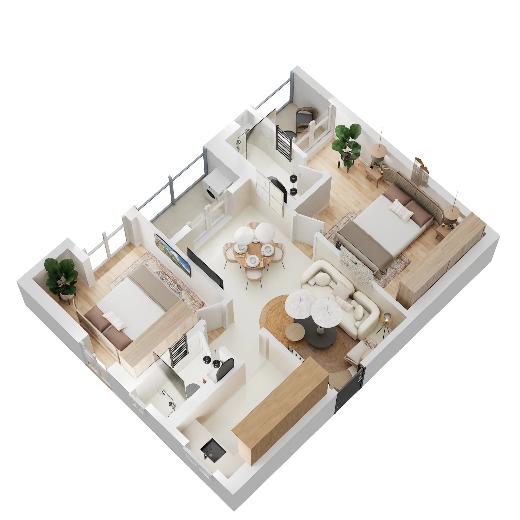 2 BHK 897 Sq. Ft. Apartment in Srijan Solus