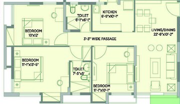  3 BHK Apartment at Sugam Morya, Tollygunge – for Sale