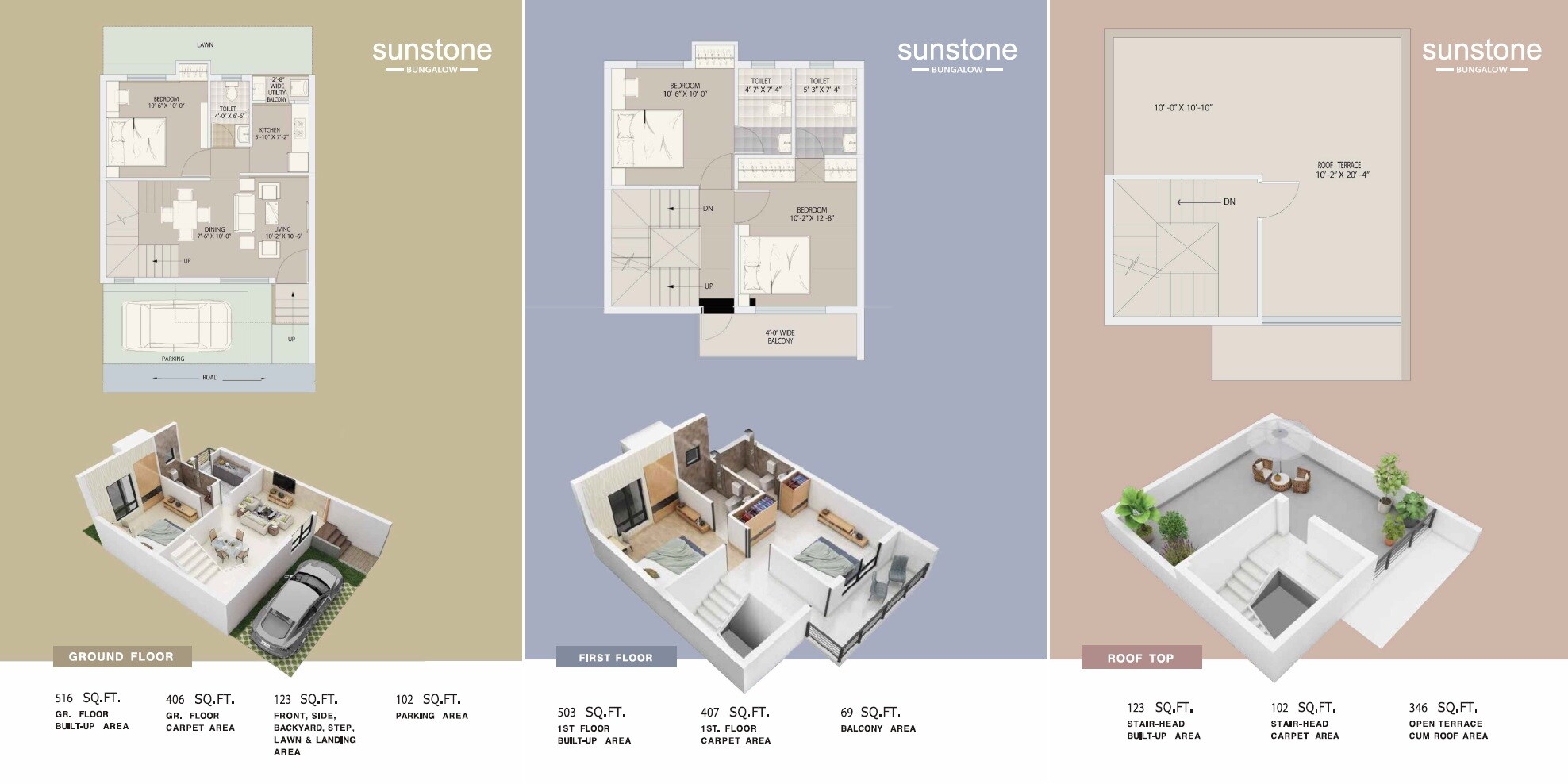 3 BHK 1694 Sq. Ft. Apartment