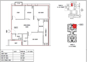  3 BHK Apartment at Sureka Sunrise Aura, Dakshin Gobindopur – for Sale