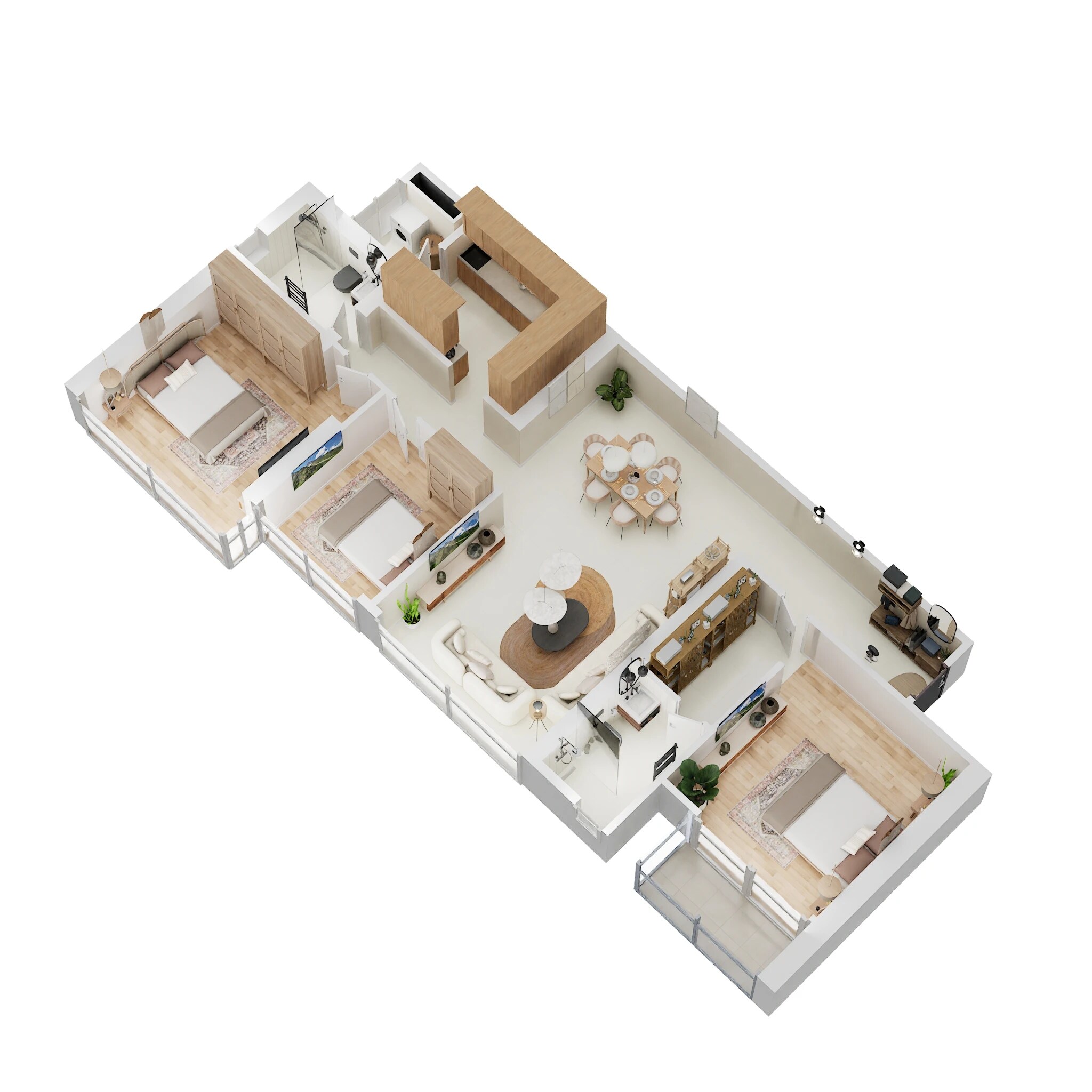 3 BHK 1162 Sq. Ft. Apartment