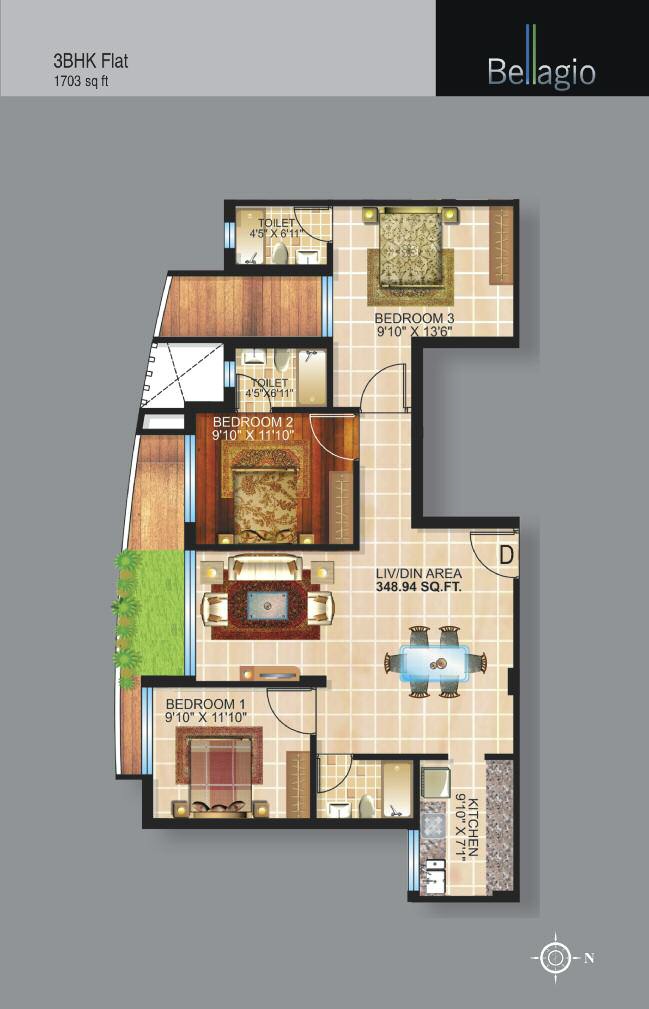 team taurus bellagio apartment 3bhk 1703sqft111