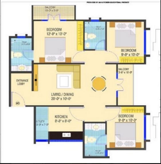 Team Taurus Patther Panchali 3 BHK Layout