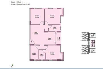  3 BHK Apartment at Unimark Springfield, Rajarhat Gopalpur – for Sale