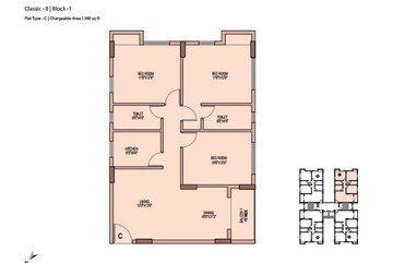  3 BHK Apartment at Unimark Springfield, Rajarhat Gopalpur – for Sale