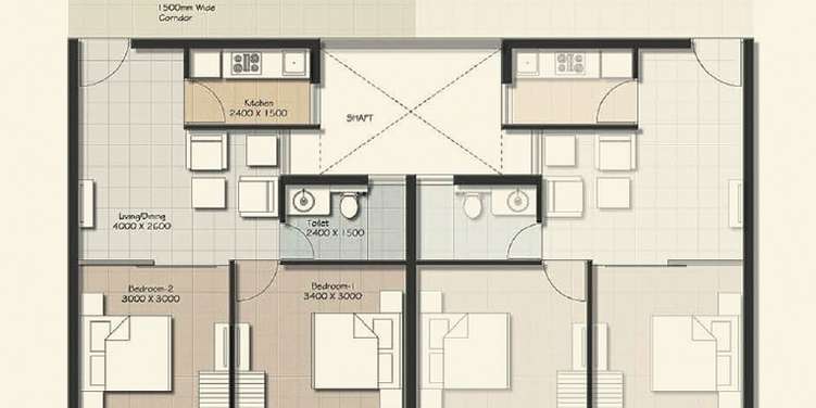 vedic eco homes apartment 2bhk 580sqft 1