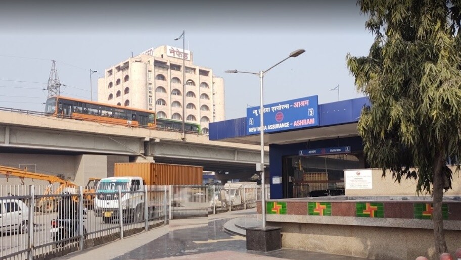 Ashram Metro Station Ashram