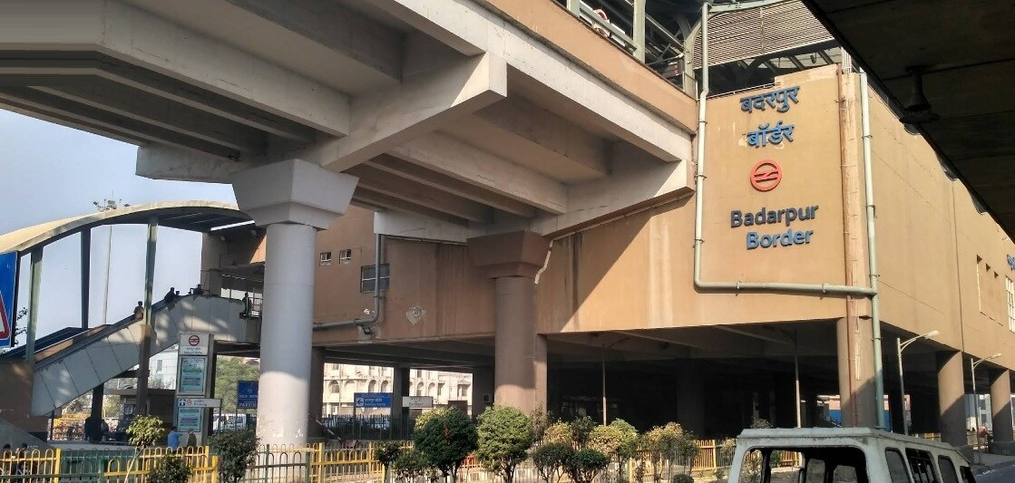 Badarpur Metro Station Badarpur Border