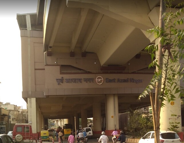 East Azad Nagar Metro Station Azad Nagar