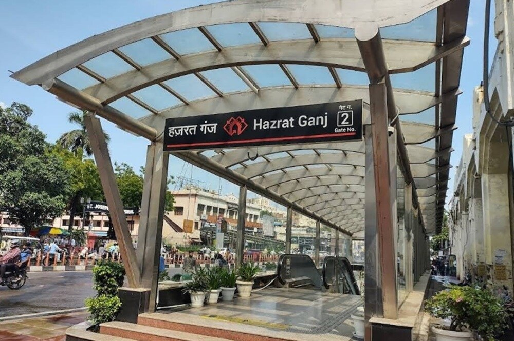 Hazratganj Metro Station Hazratganj