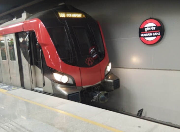 Husain Ganj Metro Station Aminabad