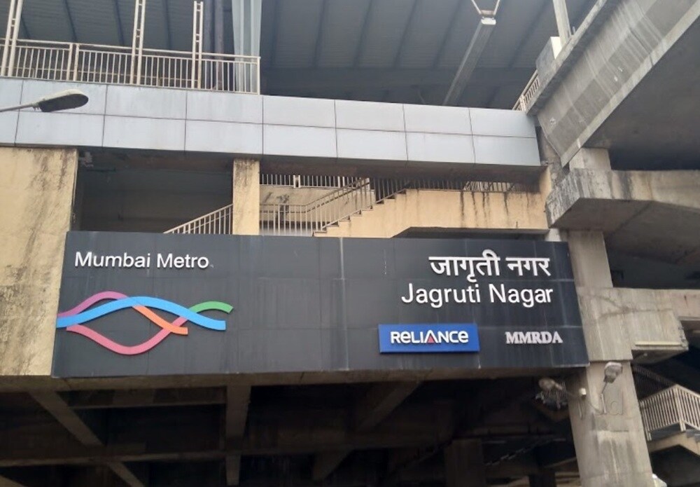 Jagruti Nagar Metro Station Ghatkopar West