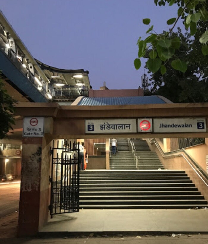 Jhandewalan Metro Station Jhandewalan