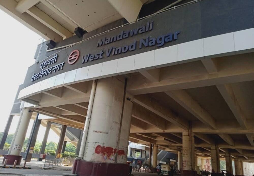 Mandawali West Vinod Nagar Metro Station Patparganj