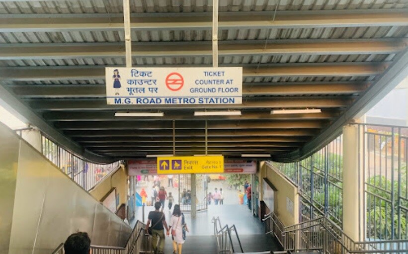 MG Road Metro Station Mehrauli Gurgaon Road