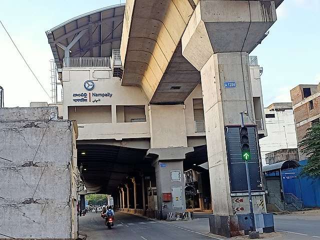 Nampally Metro Station,  Koti