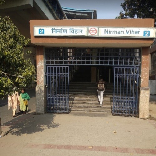 Nirman Vihar Metro Station Nirman Vihar