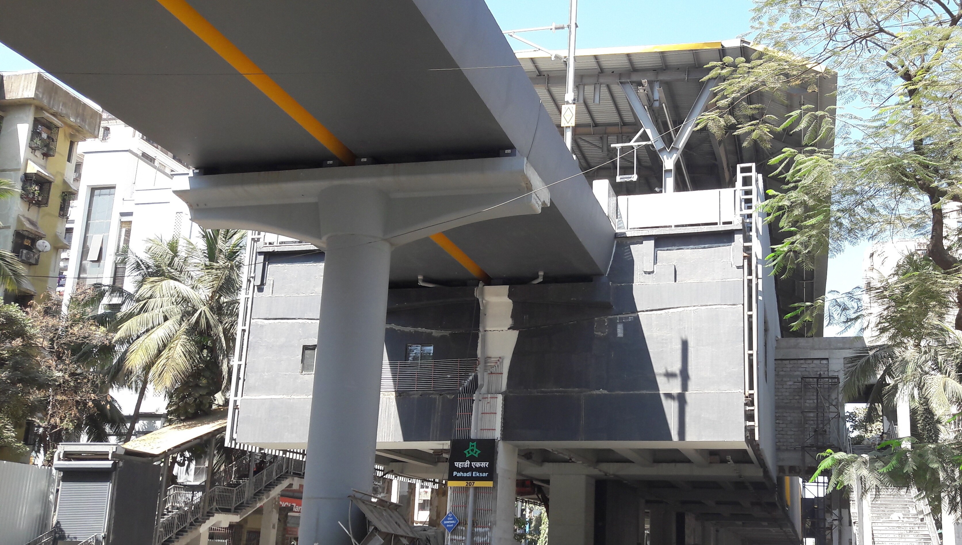 Pahadi Eksar Metro Station Borivali West