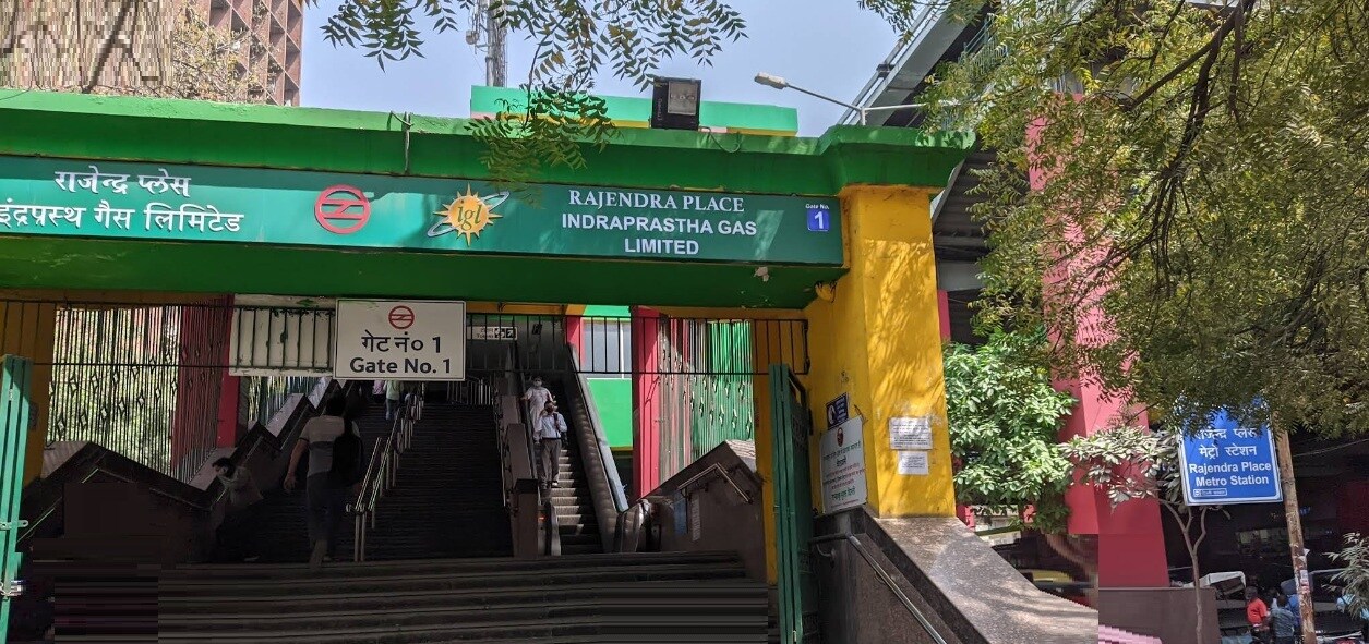 Rajendra Place Metro Station Rajendra Place