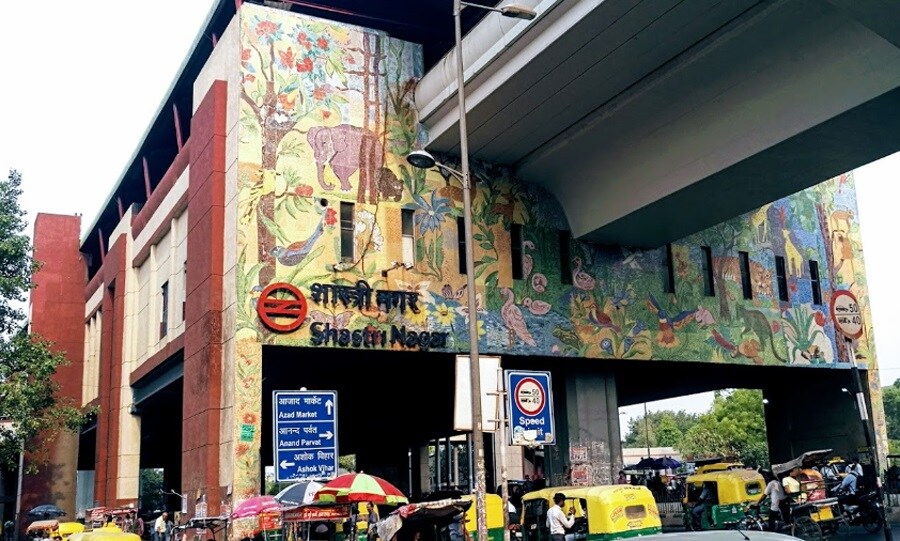 Shastri Nagar Metro Station Shastri Nagar