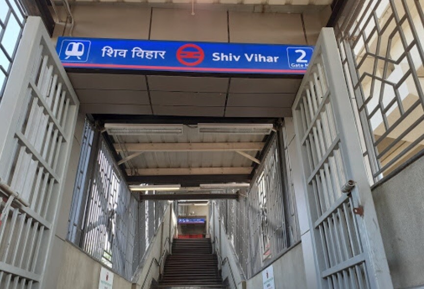 Shiv Vihar Metro Station Jawahar Nagar