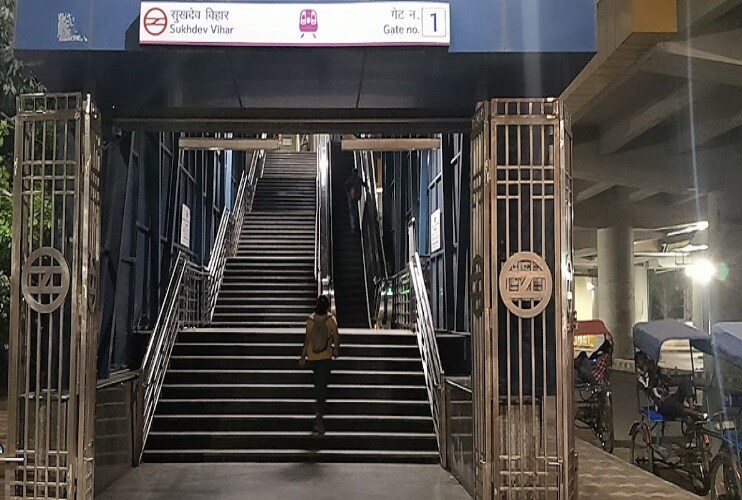 Sukhdev Vihar Metro Station Okhla