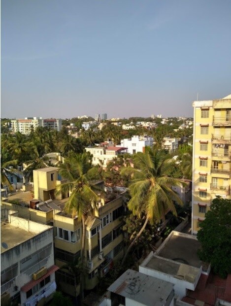 Malleswaram_a city with a lot of buildings and lots of trees