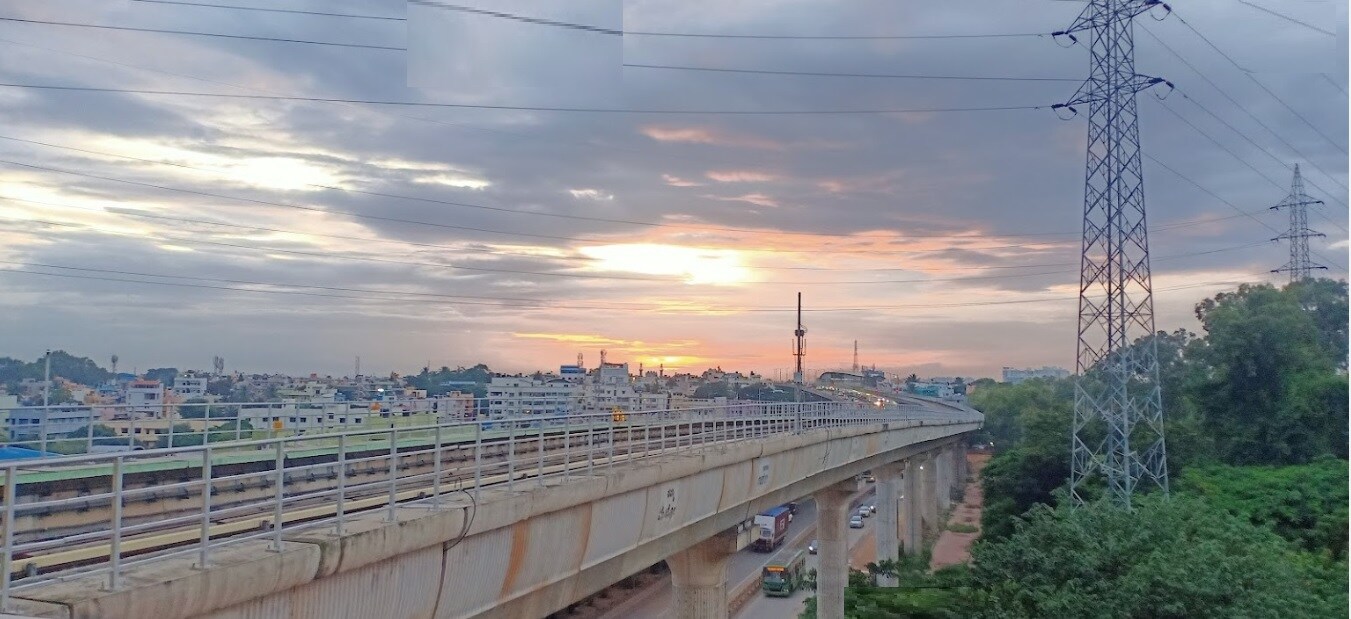 Peenya_a train crossing a bridge over a river